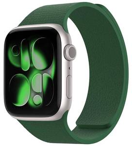 lot 12242 image: Magnetic Silicone Band Compatible with Apple Watch Band 42mm 41mm 40mm 38mm Series 11 10 9 8 7 6 5 4 3 & SE 321 Strong Magnetic Clasp, Waterproof & Adjustable (Alfalfa)