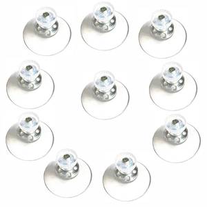 lot 12244 image: bnafes 10 Pcs Suction Cup Glass Suction Pads 32mm Clear PVC Plastic Sucker Pads Without Hooks Extra Strong Adhesive Suction Holder