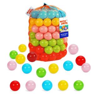 lot 12256 image: Antsy Pants 100 Ball Pit Balls, Ball Pit for Toddlers 1-3, Non-Toxic Materials, Lightweight, 5 Colors, Reusable Storage Bag, Plastic Balls for Ball Pit, Sensory Toys for Kids