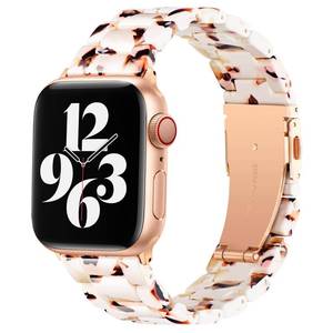 lot 12268 image: Bestig Resin Band Compatible with Apple Watch Bands for Women 40mm 38mm 41mm 42mm 44mm 45mm 46mm 49mm, Lightweight Waterproof Strap for iWatch Series 11 10 9 8 7 6 5 4 3 2 1 SE Ultra Men(Nougat White)