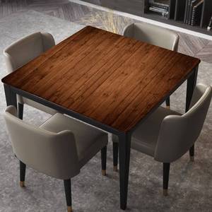 lot 16378 image: ANGELJUAN Fitted Table Cover Elastic Edged Polyester Waterproof Table Cloths, Aged Wooden Planks Texture Old, Fitted Square Tablecloth Table Cloths for Banquet, Fits for 54x54 Table