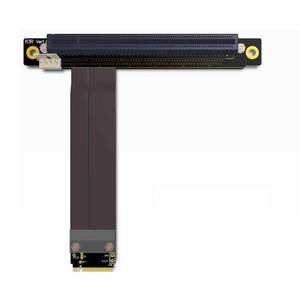 lot 16392 image: ADT-Link M.2 NGFF NVMe Key M Extender Cable to PCIE x16 Graphics Card Riser Adapter 16x PCI-e PCI-Express for M2 2230 2242 2260 2280 (25cm)