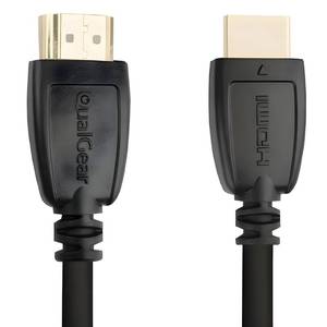 lot 16419 image: QualGear High Speed HDMI 2.0 Cable with Ethernet (10 Feet) - 100% OFC Copper, 24K Gold Plated Contacts, Triple-Shielded. Supports 4K Ultra HD, 3D, 18 Gbps, Audio Return Channel (QG-CBL-HD20-10FT)