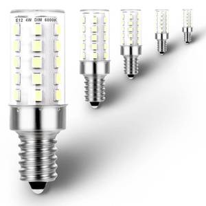 lot 16422 image: Ziomitus E12 25W-40W 6000K Daylight White Dimmable Led Bulbs Replacement, T6 Small Base E12 C7 LED Candelabra Bulbs 4W Bright Cool White for Ceiling Fan Chandelier Salt Lamp,450 lm(5Pack)