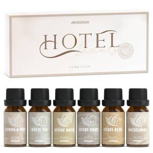 lot 16435 image: ARVIDSSON Hotel Diffuser Oils Gift Set, Hotel Scent Essential Oils for Diffuser, Luxury Fragrance Oil Blend - Jasmine & Mint, White Tea, Citrus Bliss, M-Way, Fancy Lobby, Gift for Women and Men