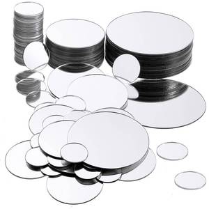 lot 16445 image: Jetec 40 Pieces Mini Size Round Mirror Small Round Mirror Adhesive Tiles Home Decoration for Crafts and DIY Projects Supplies(1 Inch, 2 Inch, 3 Inch)