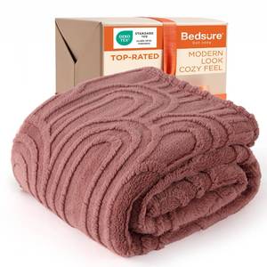 lot 17188 image: Bedsure GentleSoft Twin Blanket for Bed - Cozy Soft Blankets for Women, Cute Small Fleece Throws for Girls, Decorations Gift for Her Him School, Dusty Rose, 60x80 Inches