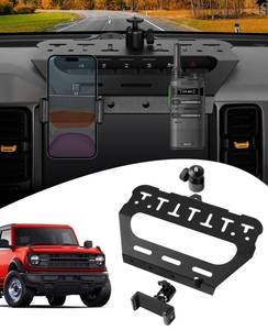 lot 17193 image: Sunsdrew 3-in-1 Bronco Car Phone Holder Mount,Interphone Holder and GoPro Holder with Picatinny Rail,360° Adjustable Anti-Shake Dash Phone Mount Holder for Bronco 2021-2025 Accessories