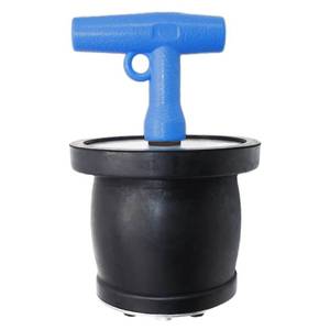 lot 18241 image: BOPOREAE Mechanical Test, Seal, Cleanout Pipe Plug, 2-58 to 3-18 in Expandable Rubber Plug Sewer Cleanout Cap Cover for DWV Testing, SSteel Boat Handle Drain Plug with Galvanized Screw and Nut