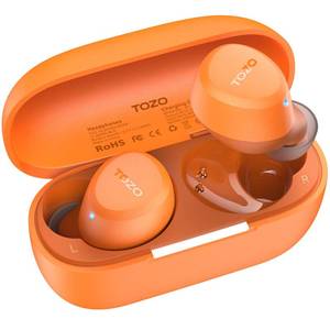 lot 18262 image: TOZO A1 Wireless Earbuds Bluetooth 5.3 Light Weight in Ear IPX5 Waterproof Headphones 2 Mic for AI Calls, Immersive Premium Sound Bass Headset with Charging Case, 32 Presets EQ Customization via App
