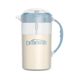 lot 18264 image: Dr. Browns Baby Formula Mixing Pitcher with Locking Lid & No Drip Spout - 32oz - Light Blue