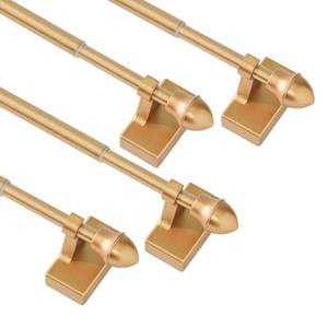 lot 18314 image: LaigenGanzi Magnetic Curtain Rods,Multi-Use Adjustable Appliance for Metal Doors ,Windows,No Tools Needed��16-28 Inch��Gold��4 Pack