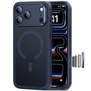lot 18318 image: ESR for iPhone 17 Pro Case, Camera Control, Compatible with MagSafe, Shockproof Military-Grade Protection, Magnetic Phone Case for iPhone 17 Pro, Classic Hybrid Case, Frosted Blue