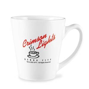 lot 19786 image: CBS The Young and the Restless Crimson Lights Mug, Genoa City Coffee Mug, 13 oz White Ceramic Coffee Cup, Officially Licensed