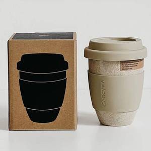 lot 19793 image: 2 Pack Ceramic Travel Mugs with Silicone Lids, 15 oz Portable Coffee Mug Travel Unique To Go Mug, Reusable Coffee Cups with Non-Slip Sleeve, Cappuccino,Tea,Latte,Iced Coffee Cups, Dishwasher Safe
