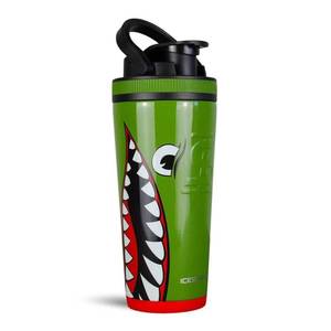 lot 19828 image: Ice Shaker Insulated Stainless Steel Shaker Bottle  26oz, Bomber  Cold for 30 Hours  Insulated Cup with Twist-on Agitator  Odor-Free Bottle for Protein Shakes, Water, Smoothies, Cocktails