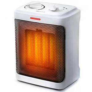 lot 19847 image: Pro Breeze 1500W Portable Electric Ceramic Heater for Indoor Use, Adjustable Thermostat, Small Space Heater for Home, Bedroom, Office, Garage �� White
