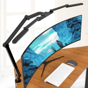 lot 19859 image: EPABINA LED Desk Lamp with Clamp, 41.5 Clamp on Architect Desk Lamp for Home Office, 24W Bright Tall Computer LED Table Light Adjustable Overhead Clip on Office Lighting for Work Craft