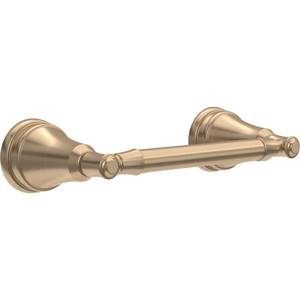 lot 20274 image: Delta Mylan (1-Pack) Toilet Paper Holder Champagne Bronze Pivoting Tissue Roll Rod, Organization and Storage, Wall Mounteded Gold Bathroom Accessories MYN50-CZ