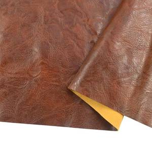 lot 20280 image: 100cm x 140cm ��39 x 54 Inch�� Soft Leather Fabric - Faux Leather Fabric -1mm Thick for Upholstery - DIY Crafts - Brown Crazy Horse Distress