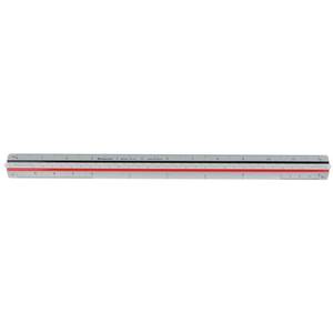 lot 20356 image: STAEDTLER Professional Triangular Scale Ruler - 12in Metal Architectural Scale with High-Contrast Etched Markings, 6 Imperial Scales for Drafting & Blueprint Reading (cosmetic damage)