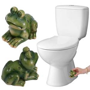 lot 20422 image: Matwsec 2 Pack Toilet Bolt Covers Decorative Frog Toilet Screw Cover Caps Toilets Bowl Caps for Bathroom Decor Replacement Parts