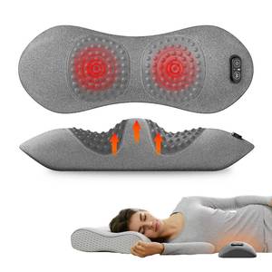 lot 1121 image: SUDAHIA 3-in-1 Electric Lumbar Support Pillow for Bed and Chair, Triple Fusion Back Massager with Heated, Vibration and Traction for Lower Back Pain Relief and Spine Support - Dark Gray