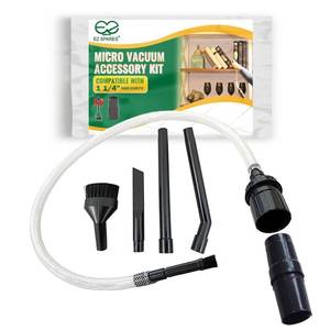 lot 2334 image: EZ SPARES Vacuum Crevice Attachment Kit,Micro Cleaning Tools for Keyboard,Crevice,Car,Vents & Tight Spaces,Compatible with Most Universal 1-14 Inch Hose Vacuums,Computer Cleaning Kit,All in Kit