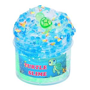 lot 2339 image: Clear Glitter Slime Kit with Little Turtle Toy for Girls Age 6-14,Crunchy Slime Supplies for Kids,Fun DIY Craft Gift for Birthdays Party Favors
