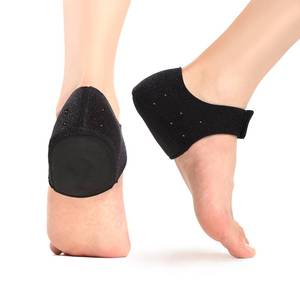lot 2346 image: Plantar Fasciitis Heel Cup Protectors - Promifun Heel Cups for Heel Spur,Achilles Tendinitis,Cracked Heels,Heel Pain Relief Products - Gel Heel Cushion Pads,Black,Small(W 4.5-9  M 5-8)