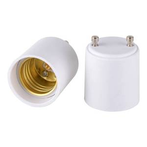 lot 2348 image: Onite GU24 to E27 E26 Adapter for LED Bulb, GU24 to Medium Base Converts Your Pin Base Fixture to Standard Screw-in Lamp Socket 2 Pack
