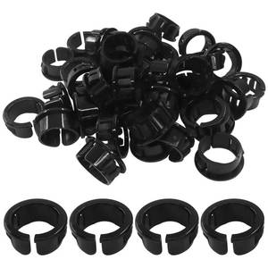 lot 2368 image: BokWin 60 Pack Opened Snap Bushing 78 inch��OSB-22 Plastic Cable Hole Grommets for Wiring, Black Nylon Snap-in Locking Electrical Wire Cord Hose Tubing Bushings Protectors with Easy Installation