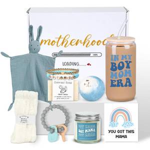 lot 2371 image: Soyminer New Mom Gifts, Baby Shower Gifts for Boys, New Mom Gift Basket After Birth, Pregnancy Gift for First-Time Mommy, Expecting Mother, Postpartum Care Package After Baby for Boy Mama
