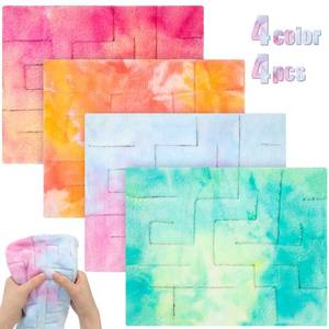 lot 2376 image: 4 Pcs Marble Maze Mat Sensory Fidget Stress Relief Toys Calming Sensory Mat Anxiety Relief Fabric Toys for Teens School Home Reduce Stress(Marble Maze Style,8.66 x 6.3 in)