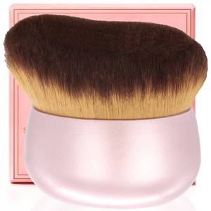 lot 2386 image: Extra Large Body Makeup Brush For Self Tanner, Leg Makeup &Bronzer Blend,75 mm Wide-headed Kabuki Brush Provides More Even &Pretty Application, Oval Face&Back Makeup Brush, Wet&Dry Use- Pink Rose Gold