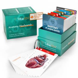 lot 2387 image: TribeRN Anatomy and Physiology Flash Cards �� 320 Study Resources for Students �� Human Anatomy & Physiology Study Tools �� Medical, Nursing School Essentials �� Durable & Easy to Use Flashcards