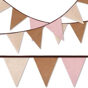 lot 2388 image: VitalCozy 33ft Western Cowboy Party Decorations Cowgirl Triangle Flag Lambskin Suede Wild West Pennant Banner Garland Streamer for Birthday Safari Party Decor(Pink)