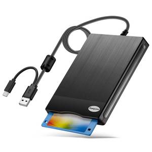 lot 2398 image: Floppy Disk Reader 3.5 inch USB Floppy Disk Drive External 3 12 Floppy disc Reader Portable Floppy Diskette Drive USB C for PC Laptop Notebook Computer with Windows 1110(Plane Texture, 3.5 Inch)