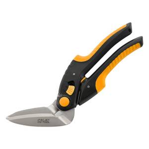 lot 2408 image: C.JET TOOL 10 Heavy Duty Scissors - Carpet Cutter, Industrial Multipurpose Tool for Cardboard, Leather, Pruning, Gardening - Professional Soft Grip Stainless Steel (Orange)