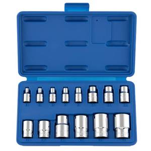 lot 2423 image: Neiko 04300A E-Torx Socket Set, 14 Piece, External Torx Socket, E4 to E24, 14��, 38�� and 12�� Drive, Female Star External Torx, Inverted Torx Socket Set, Cr-V Steel