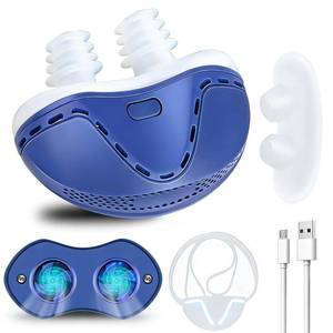 lot 4435 image: Anti Snoring Devices, Double Vortex Anti Snoring Device, Snoring Solution, Adjustable Wind Speed, Suitable for All Nose Shapes, Stop Snoring Suitable for Men and Women, Blue SA7