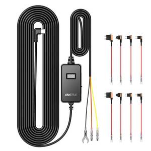 lot 4439 image: Vantrue USB-C Display Hardwire Kit with 3-Stage, Acc Cable for Dashcam, 11.623.6V, 1224V, 12.424.4V to 5V, Fuse Holder with Low Voltage Protection, 24-Hour Parking Mode