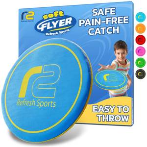 lot 4458 image: Soft Disc Flying Toy - Doesnt Hurt to Catch - Flying Disc Easter Basket Stuffers For Kids - Easy to Learn - Easter Gifts Friisbee For Kids Outdoor - Gifts for Boys & Girls 4 5 6 7 8 9 10 11 12 13