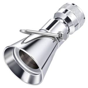 lot 4462 image: Enhon 2 Setting Pivoting Single Spray Shower Head with Shut Off Valve, Replacement for 52650-PK Compatible with Delta Shower, 2.5 GPM Brass Water Saving Shower Head 1 58 Diameter Spray Face(1 Pack)