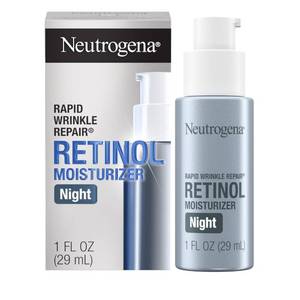 lot 4466 image: Neutrogena Rapid Wrinkle Repair Retinol Night Face Moisturizer, Daily Anti-Aging Face Cream with Retinol & Hyaluronic Acid to Fight Fine Lines & Wrinkles, 1 fl. oz
