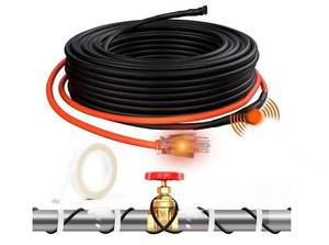 lot 5705 image: HEATIT 3ft Pipe Heat Cable for Metal And Plastic Home Pipes, Energy-Saving, Self-Regulating Heating Tape for Pipe Freeze Protection, Keeps Water Flowing at -40°F, ETL Listed, 120V 3WFT