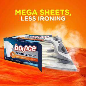 lot 6014 image: Bounce Wrinkle Guard Mega Sheet Outdoor Fresh 40 Sheets per Box