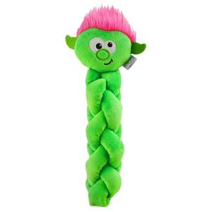lot 6022 image: Outward Hound by Nina Ottosson Twistiez Interactive Plush Dog Treat Puzzle, Troll, Small, Green