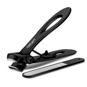 lot 6130 image: SZQHT Ultra Wide Jaw Opening Nail Clippers Set, Toenail Clippers for Thick Nails, Heavy Duty Nail Cutter, Stainless Steel Toe Nail Clippers for Seniors, Men & Women Manicure,Pedicure,Big(Black)