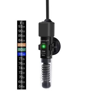 lot 10096 image: AQUANEAT Aquarium Heater, 25W Small Betta Fish Tank Heater, Mini Preset Water Thermostat with a Thermometer